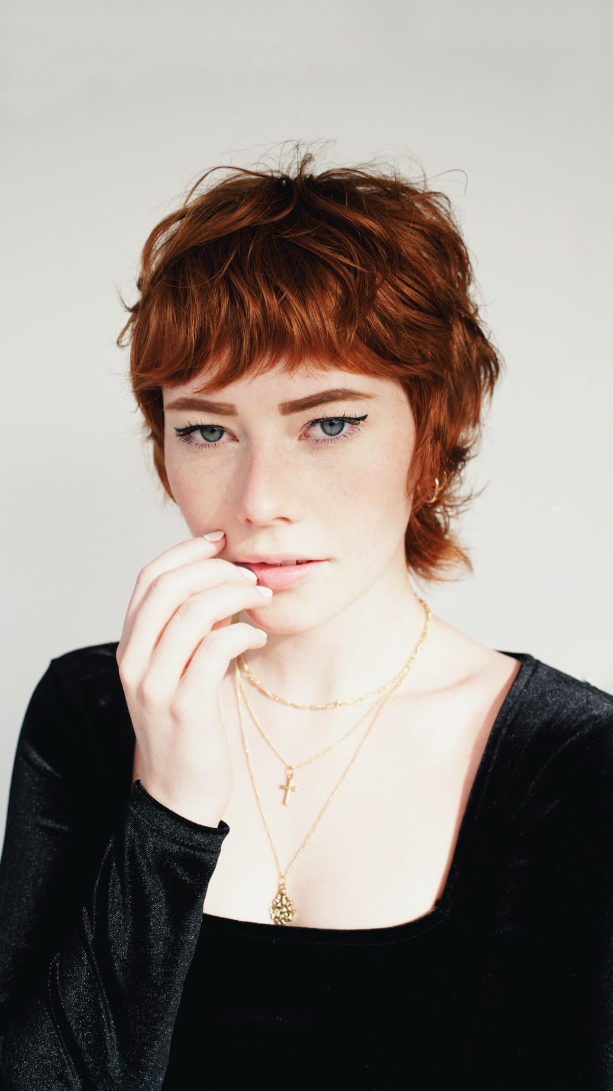 Pixie cut portrait
